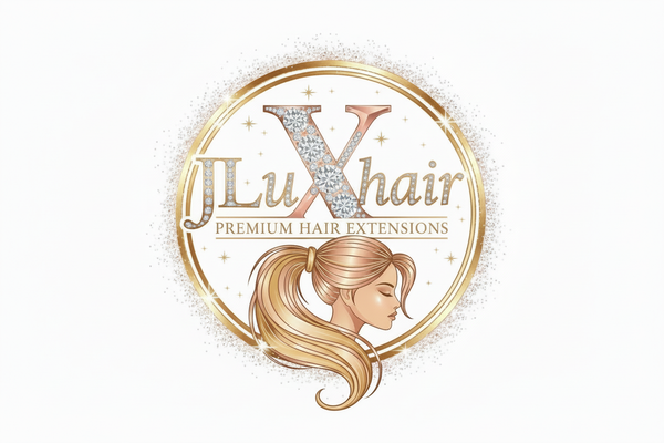 JLuXhair logo with white background